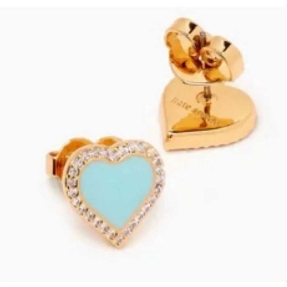 Kate Spade NEW earrings - Take Heart earrings Tiffany blue